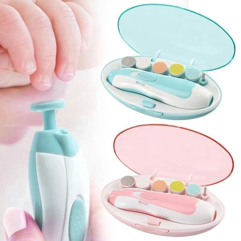Electric Baby Nail Trimmer with LED Light - 6 in 1 safe for new born